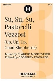 Su, Su, Su, Pastorelli Vezzosi SSA choral sheet music cover Thumbnail